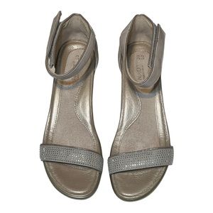 Naot Silver Sandals with Ankle Strap
